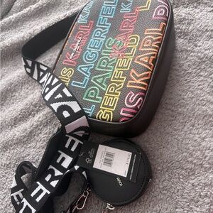 Karl Lagerfeld Colorful Logo Crossbody Bag